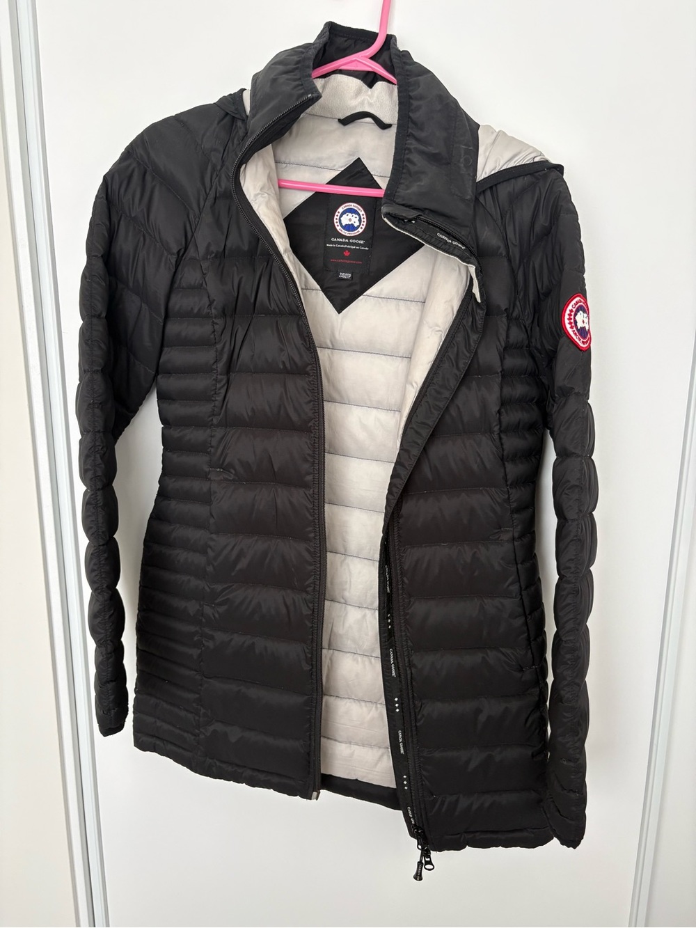 Canada Goose Black Puffer Mid Length Jacket